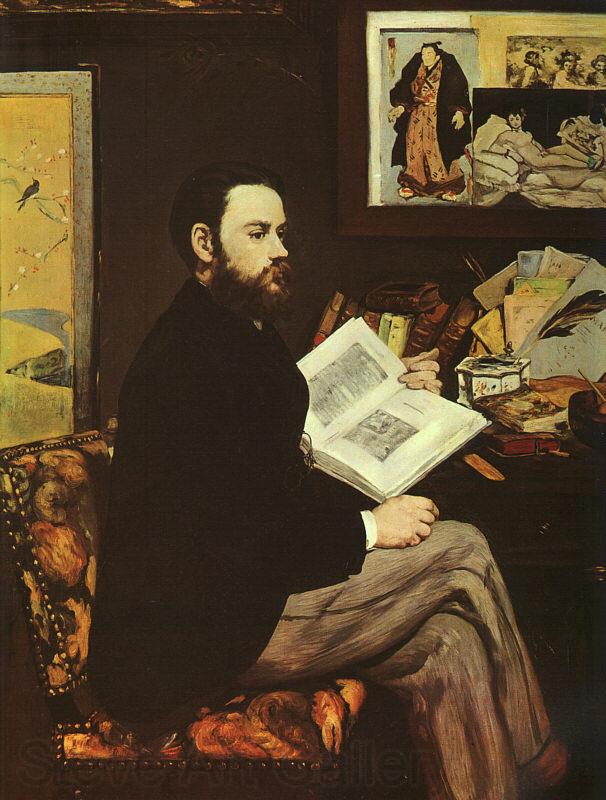 Edouard Manet Portrait of Emile Zola Norge oil painting art